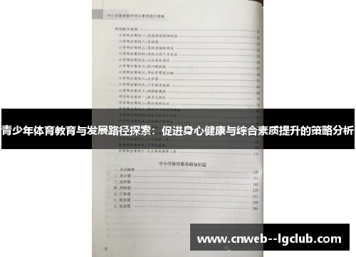青少年体育教育与发展路径探索：促进身心健康与综合素质提升的策略分析